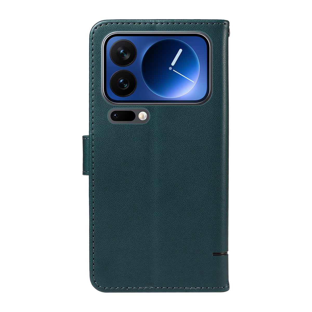 For Xiaomi 17 Pro Case Cat Pattern Imprint Leather Phone Cover with Wrist Strap - Blue