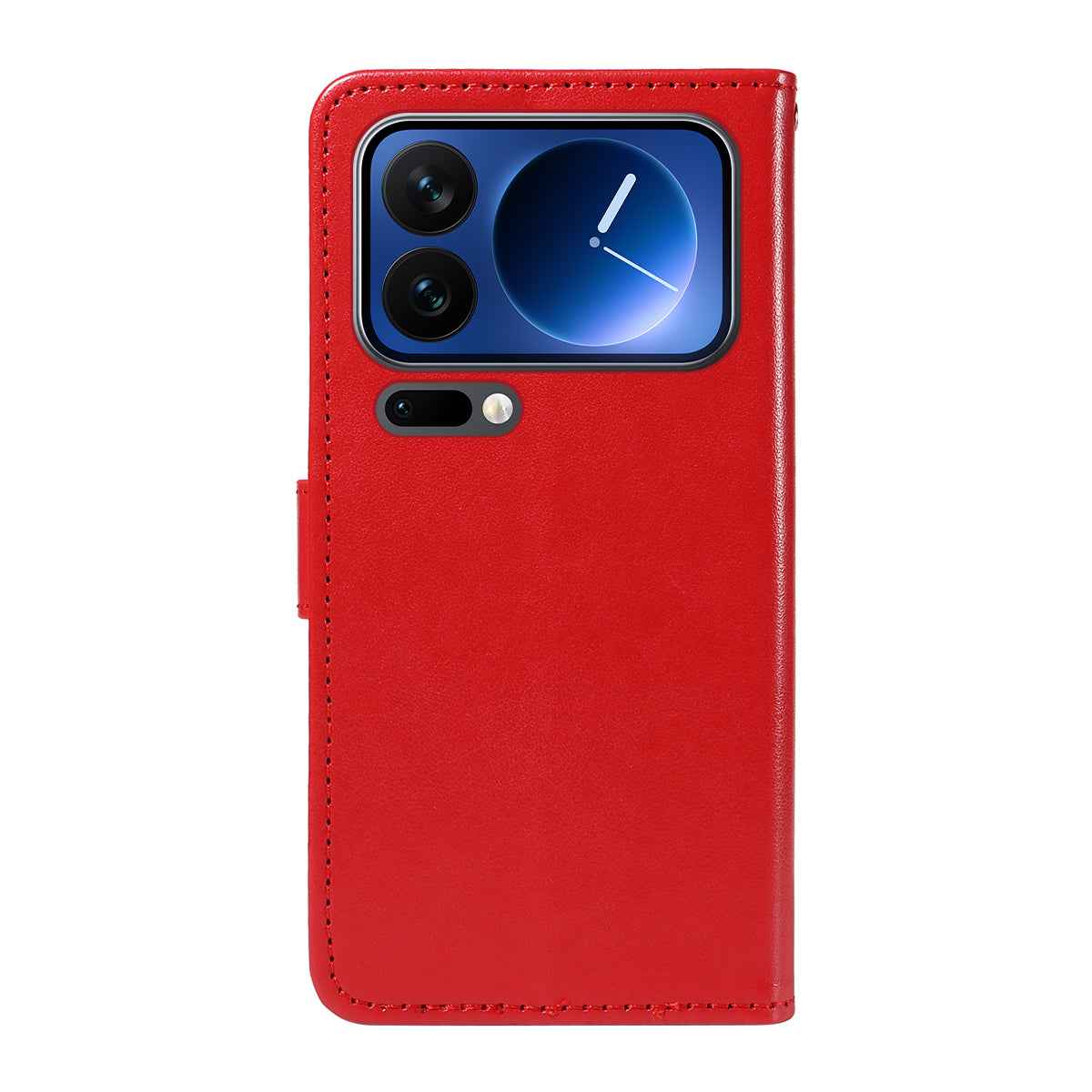 For Xiaomi 17 Pro Leather Wallet Case Cat Bee Pattern Phone Cover Stand - Red