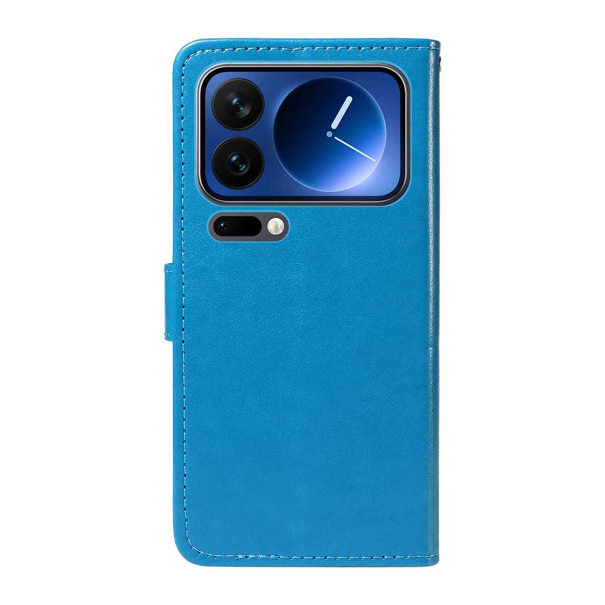 For Xiaomi 17 Pro Leather Wallet Case Cat Bee Pattern Phone Cover Stand - Blue