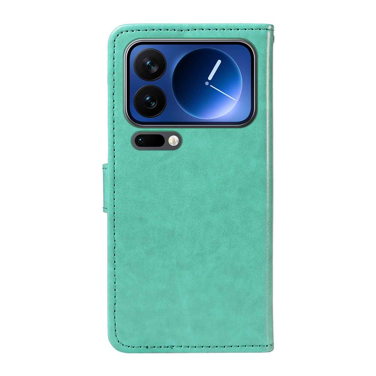 For Xiaomi 17 Pro Leather Wallet Case Cat Bee Pattern Phone Cover Stand - Green