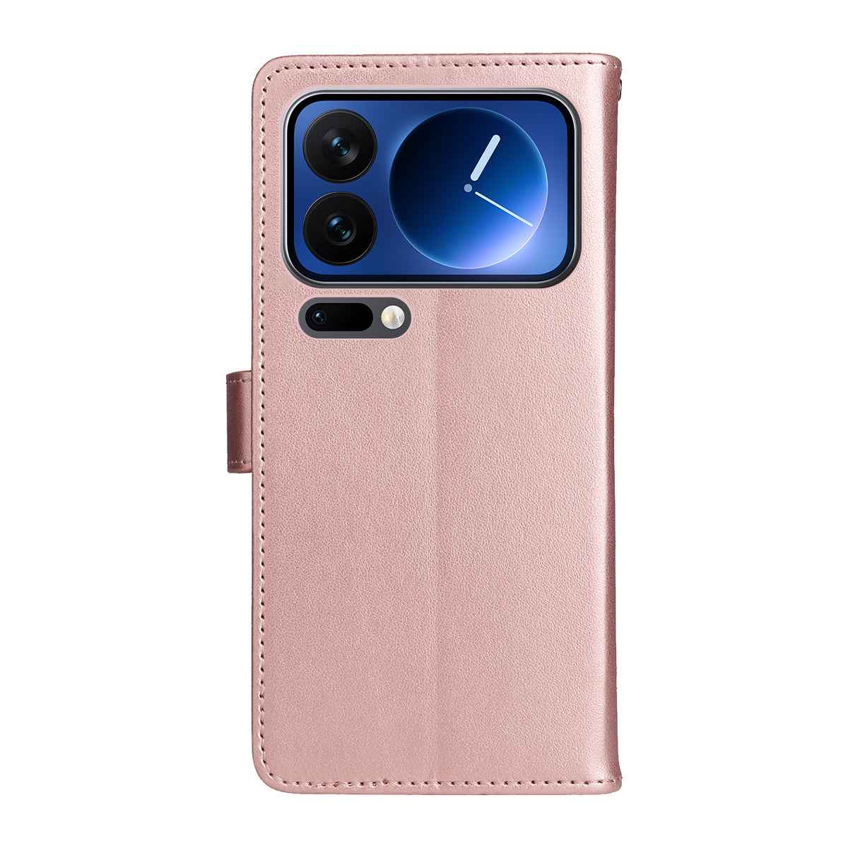For Xiaomi 17 Pro Leather Wallet Case Cat Bee Pattern Phone Cover Stand - Rose Gold