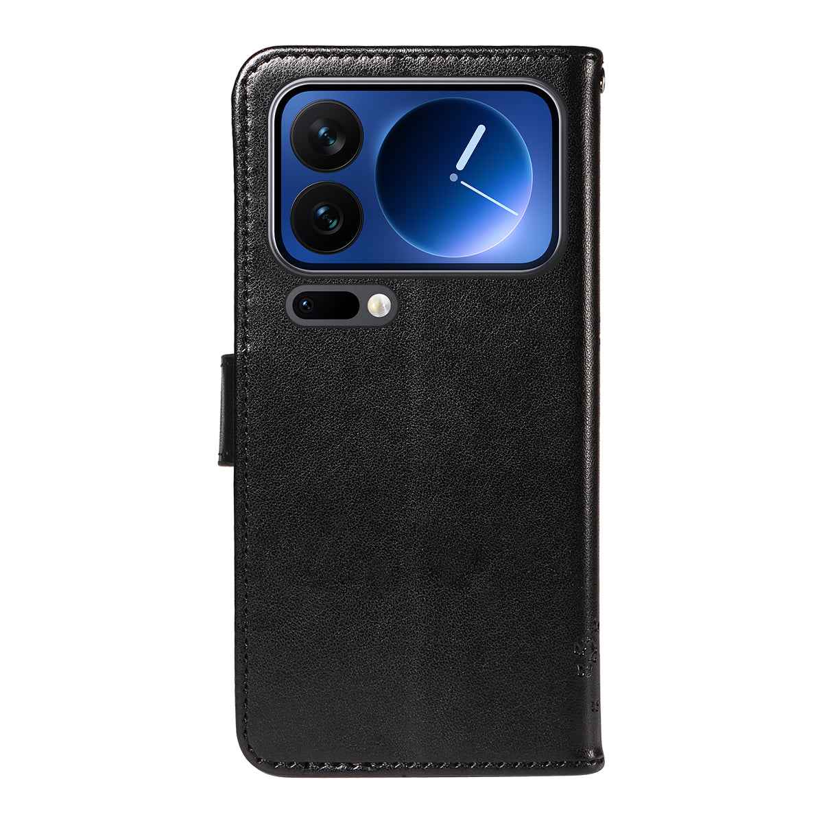 For Xiaomi 17 Pro Phone Case with Stand Cat Tree Pattern Leather Wallet Mobile Cover -  Black