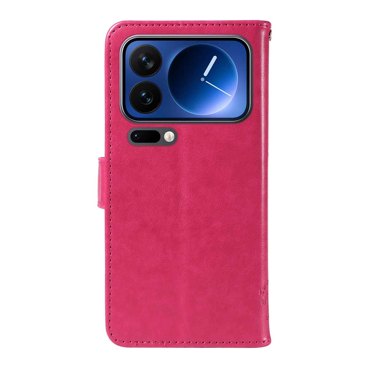 For Xiaomi 17 Pro Phone Case with Stand Cat Tree Pattern Leather Wallet Mobile Cover - Rose