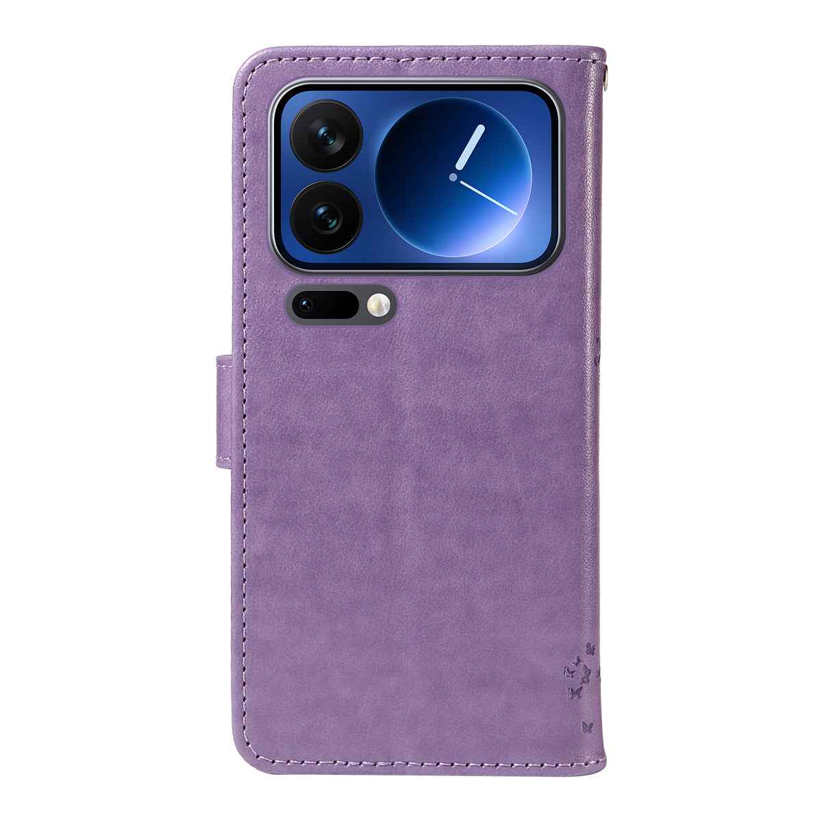 For Xiaomi 17 Pro Phone Case with Stand Cat Tree Pattern Leather Wallet Mobile Cover -  Light Purple