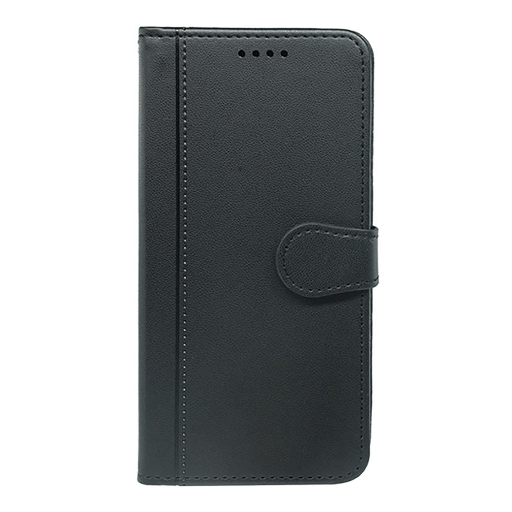 For Xiaomi Poco M8 Pro 5G / Redmi Note 15 Pro+ 5G (Global) Wallet Case Magnetic Snap Leather Phone Cover with Strap - Black