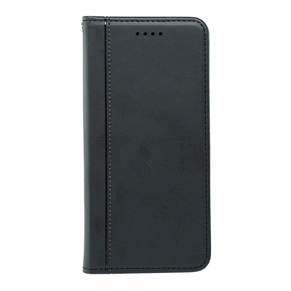 For Xiaomi Poco M8 Pro 5G / Redmi Note 15 Pro+ 5G (Global) Wallet Case Magnetic Closing PU Leather Phone Cover with Wrist Strap - Black