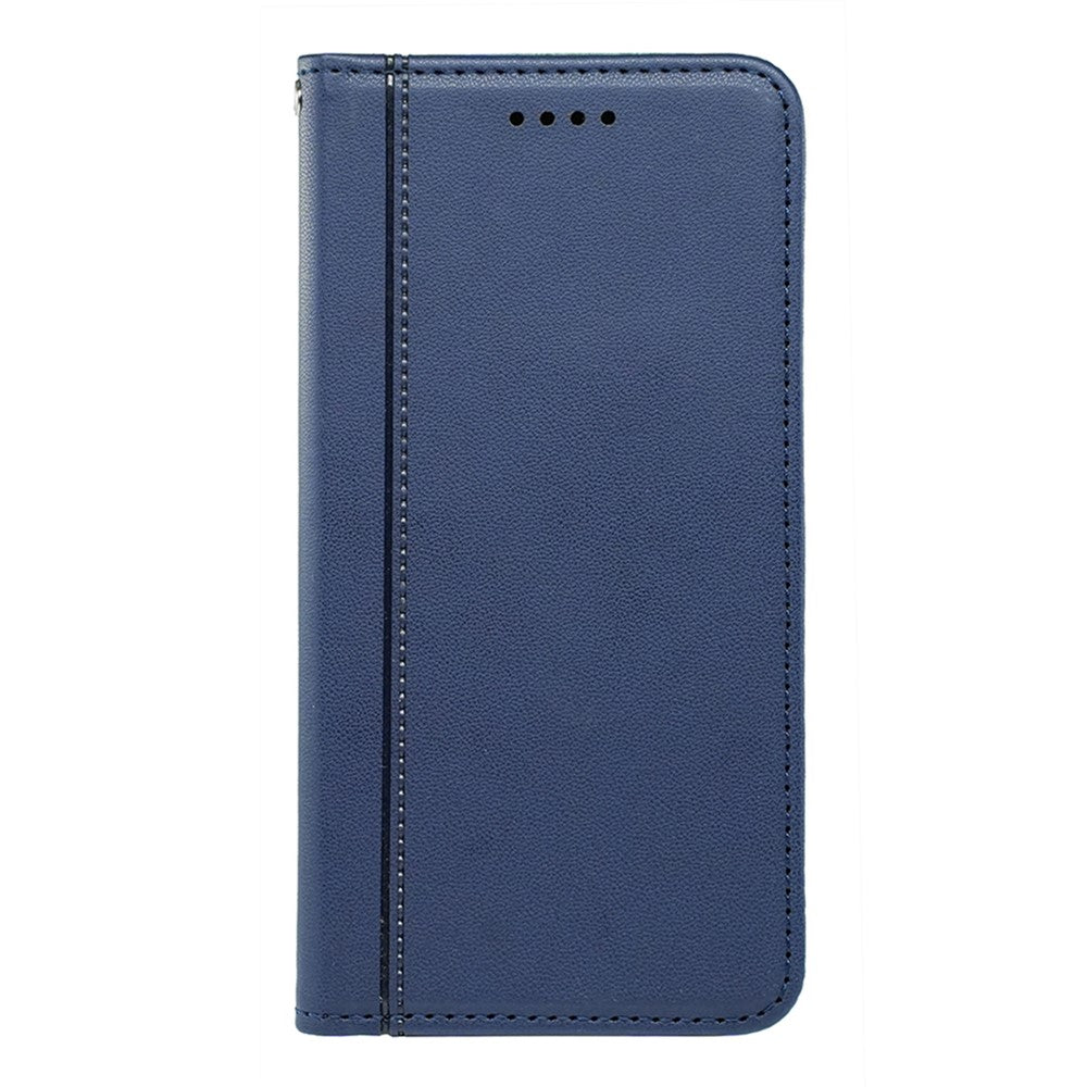 For Xiaomi Poco M8 Pro 5G / Redmi Note 15 Pro+ 5G (Global) Wallet Case Magnetic Closing PU Leather Phone Cover with Wrist Strap - Blue
