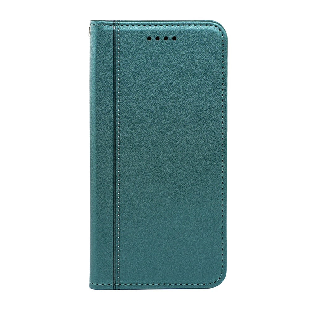 For Xiaomi Poco M8 Pro 5G / Redmi Note 15 Pro+ 5G (Global) Wallet Case Magnetic Closing PU Leather Phone Cover with Wrist Strap - Green