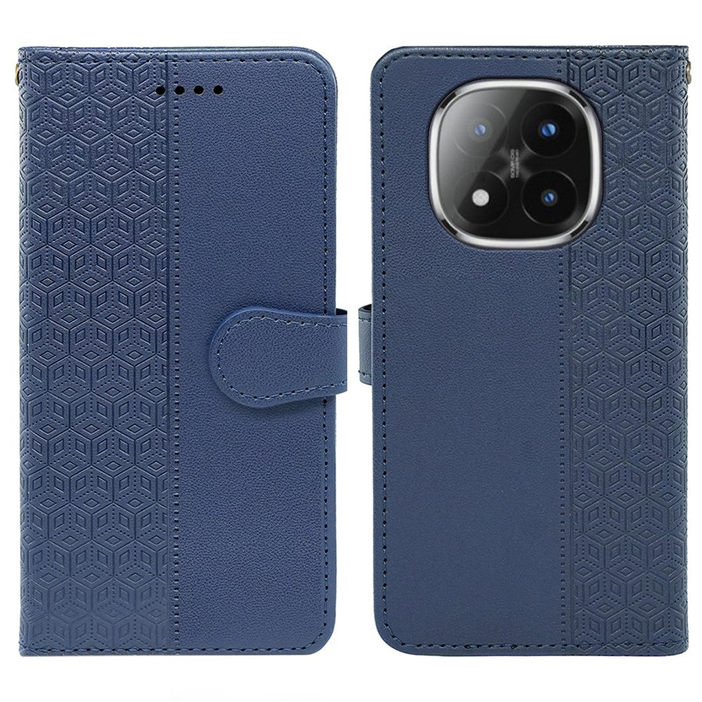 For Xiaomi Poco M8 Pro 5G / Redmi Note 15 Pro+ 5G (Global) Wallet Phone Case Pattern Imprint Leather Flip Cover - Blue