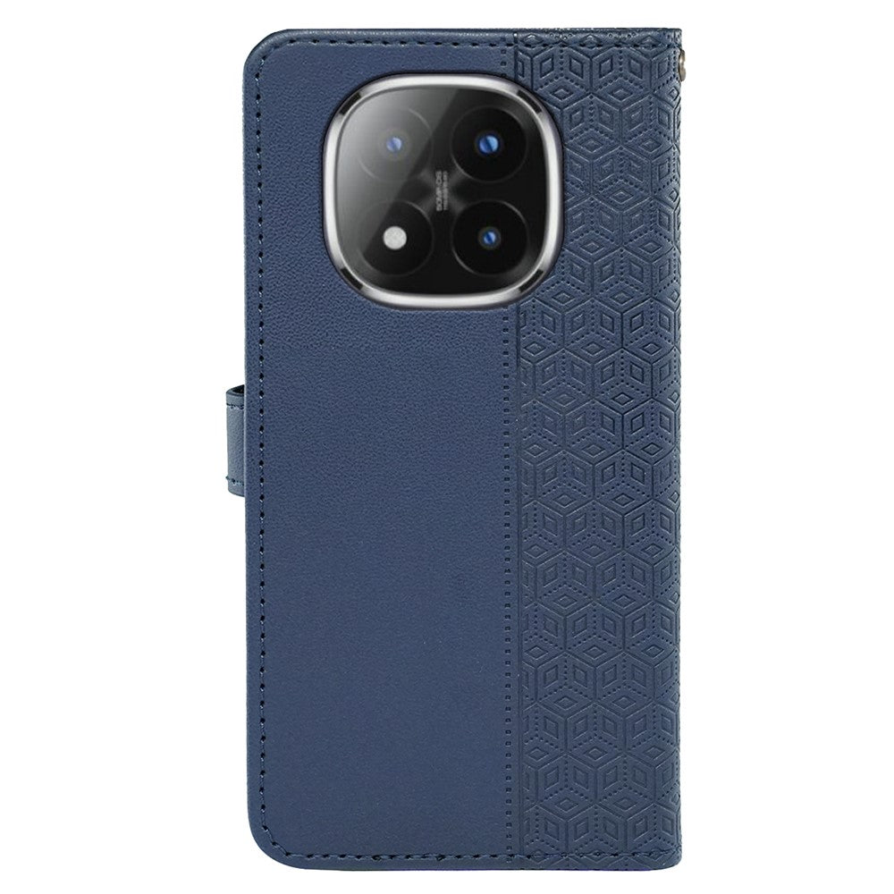 For Xiaomi Poco M8 Pro 5G / Redmi Note 15 Pro+ 5G (Global) Wallet Phone Case Pattern Imprint Leather Flip Cover - Blue