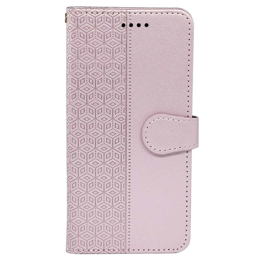 For Xiaomi Poco M8 Pro 5G / Redmi Note 15 Pro+ 5G (Global) Wallet Phone Case Pattern Imprint Leather Flip Cover - Rose Gold