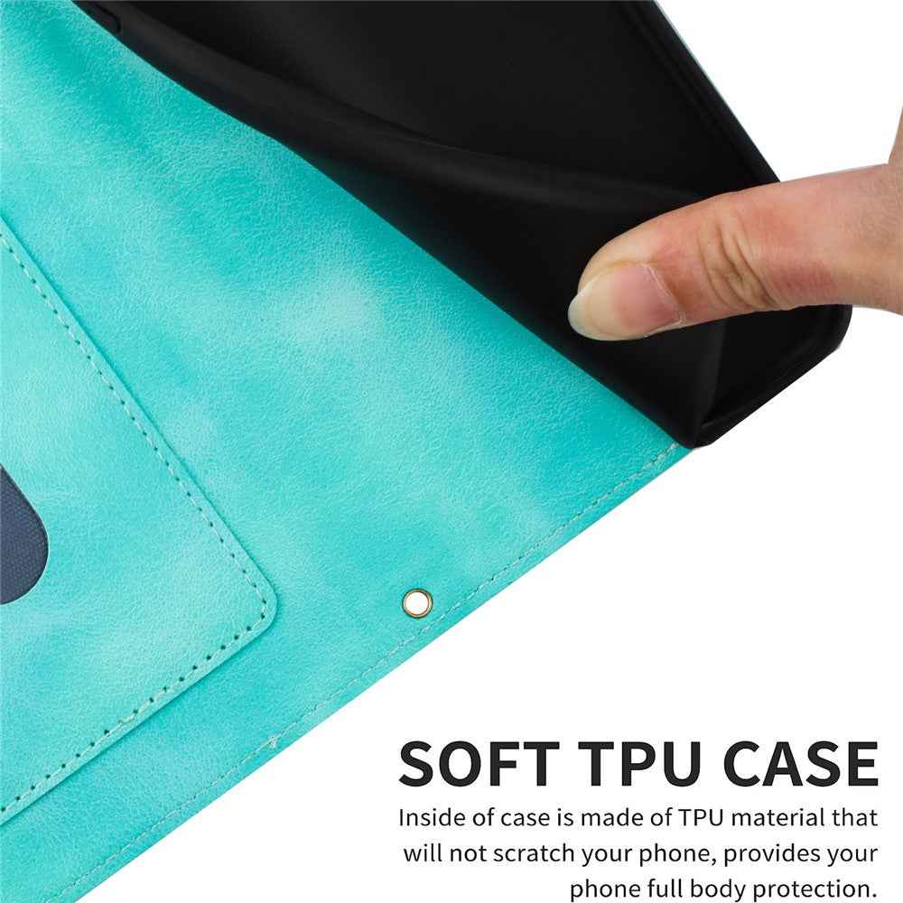 For Xiaomi 17 Pro Case PU Leather Floral Phone Cover with Card Slots - Green