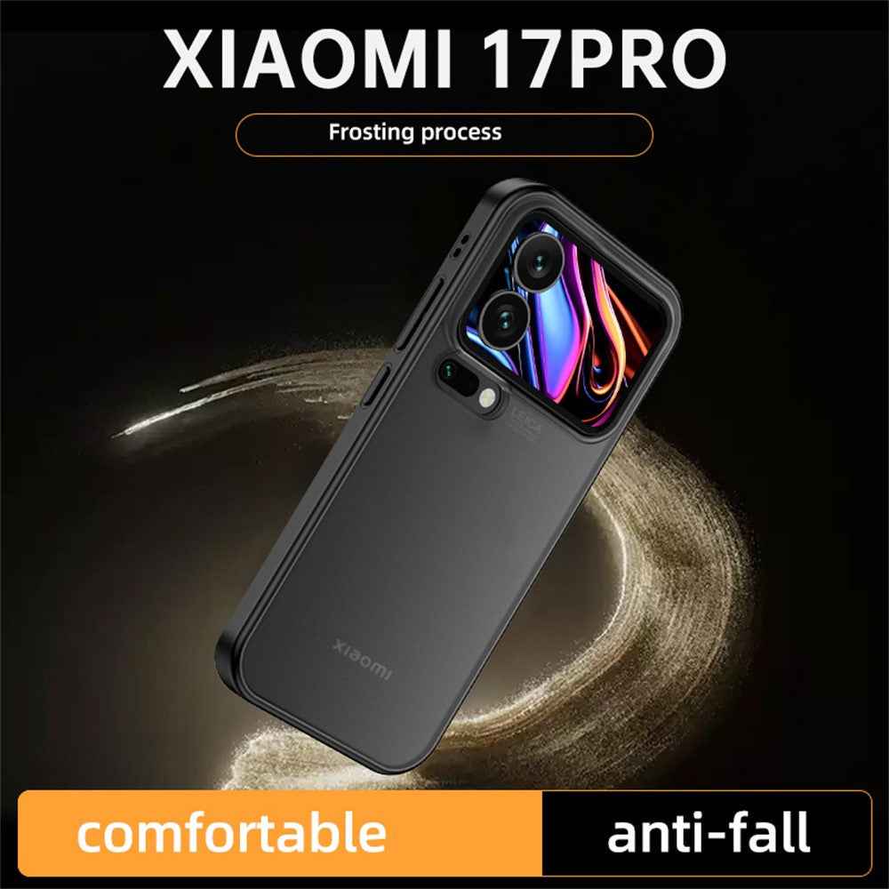 For Xiaomi 17 Pro Case Airbag Anti Drop TPU PC Phone Back Cover - Grey