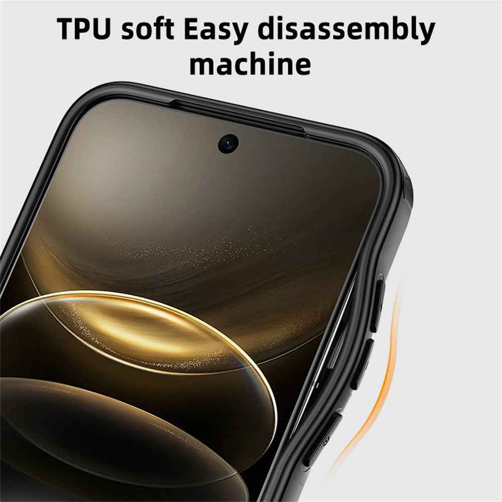 For vivo X300 5G Case Airbag Anti Drop TPU PC Phone Back Cover - Matte Black