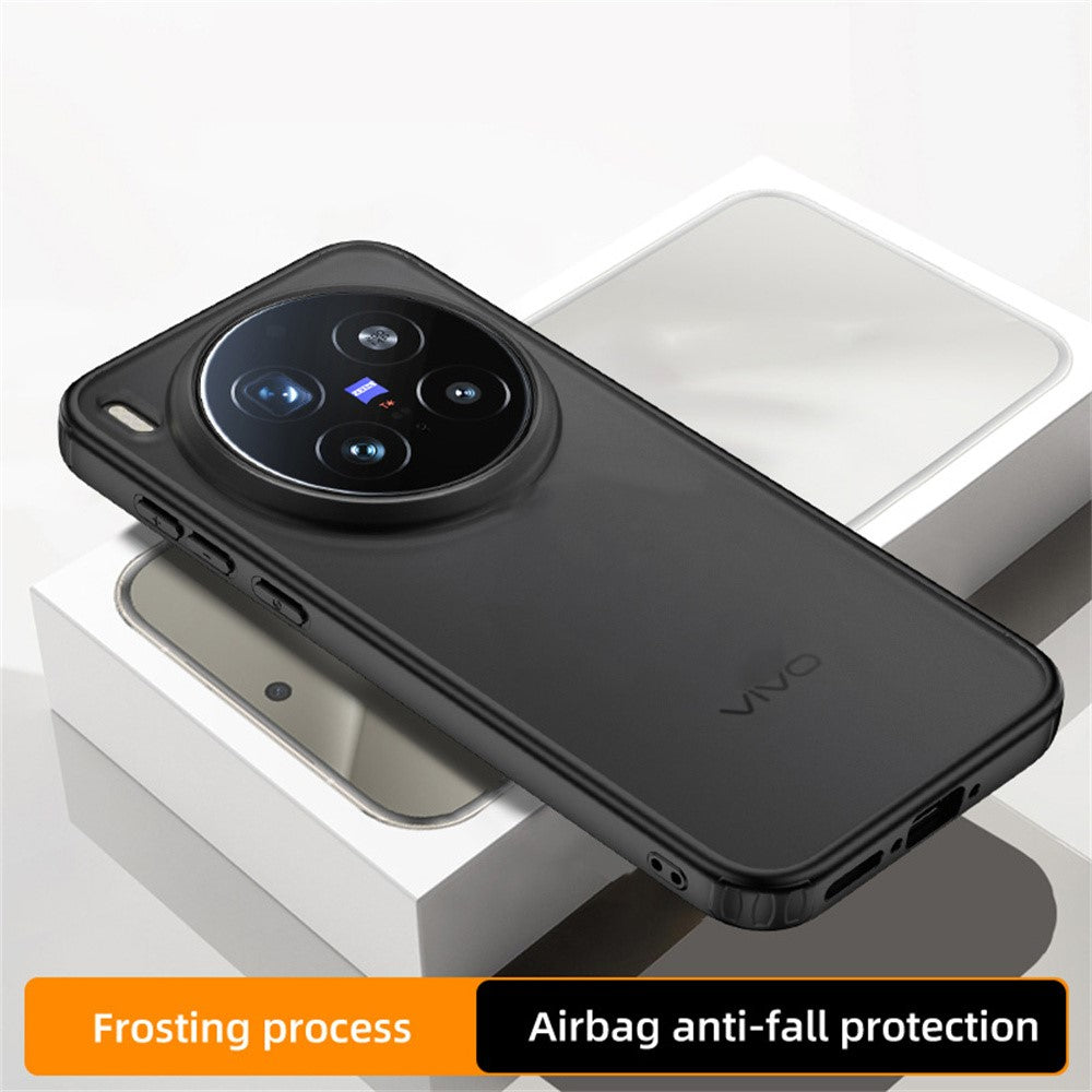 For vivo X300 5G Case Airbag Anti Drop TPU PC Phone Back Cover - Matte Black