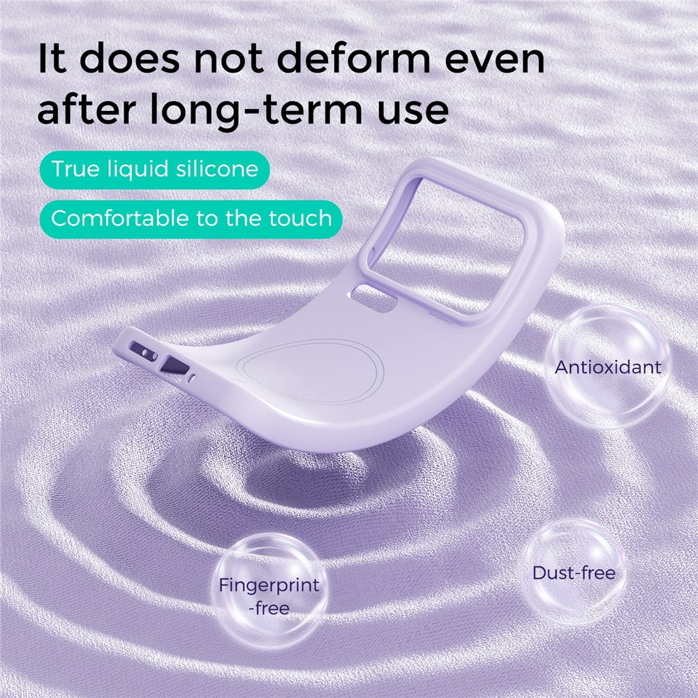 ABEEL For Xiaomi 17 Pro Max Magnetic Case Skin Touch Liquid Silicone Phone Back Cover - Purple