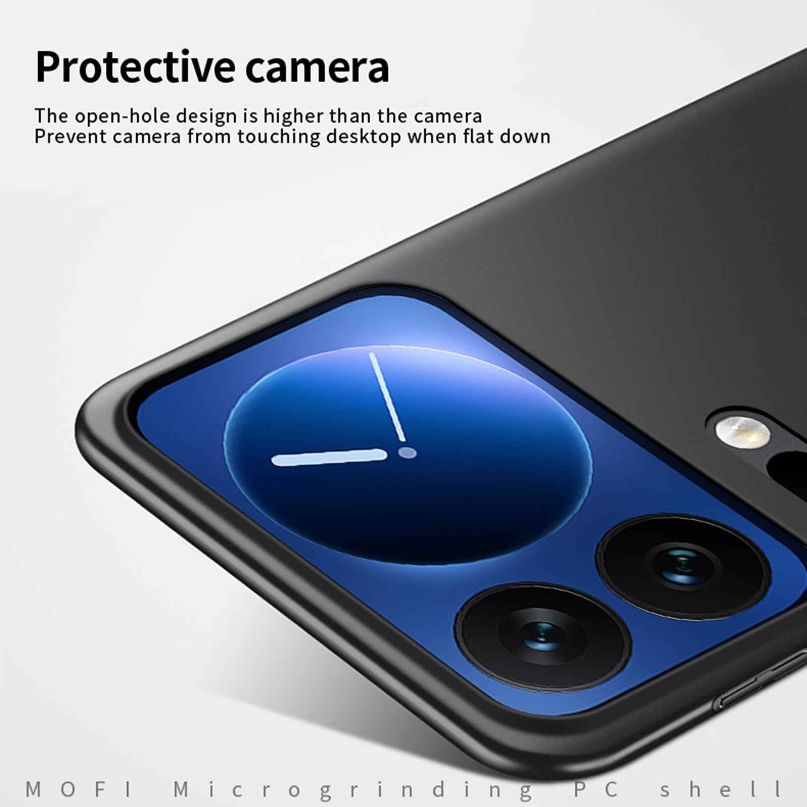 For Xiaomi 17 Pro Phone Case MOFI Shield Matte Series Ultra Slim PC Protective Cover - Black