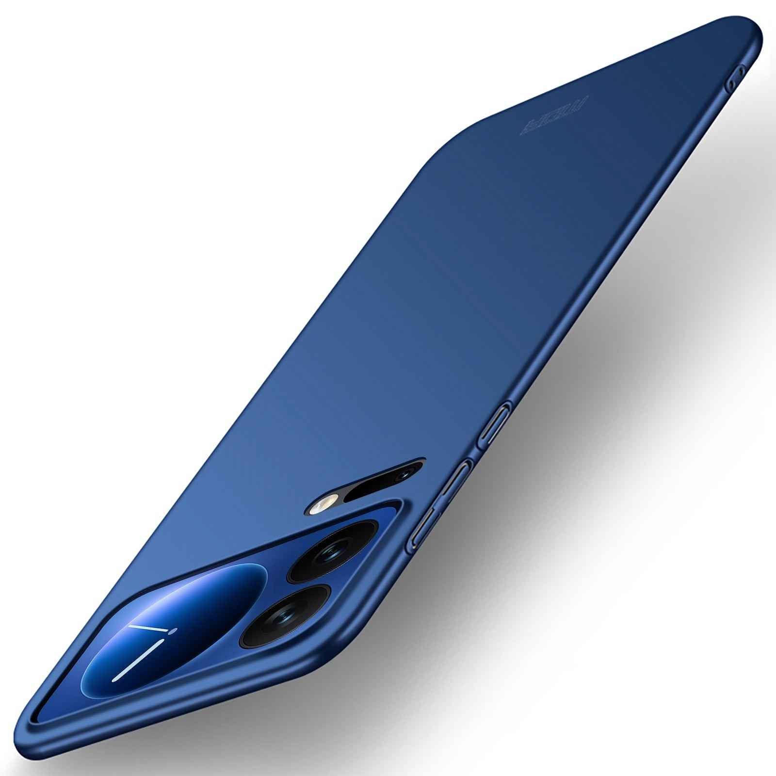 For Xiaomi 17 Pro Phone Case MOFI Shield Matte Series Ultra Slim PC Protective Cover - Blue