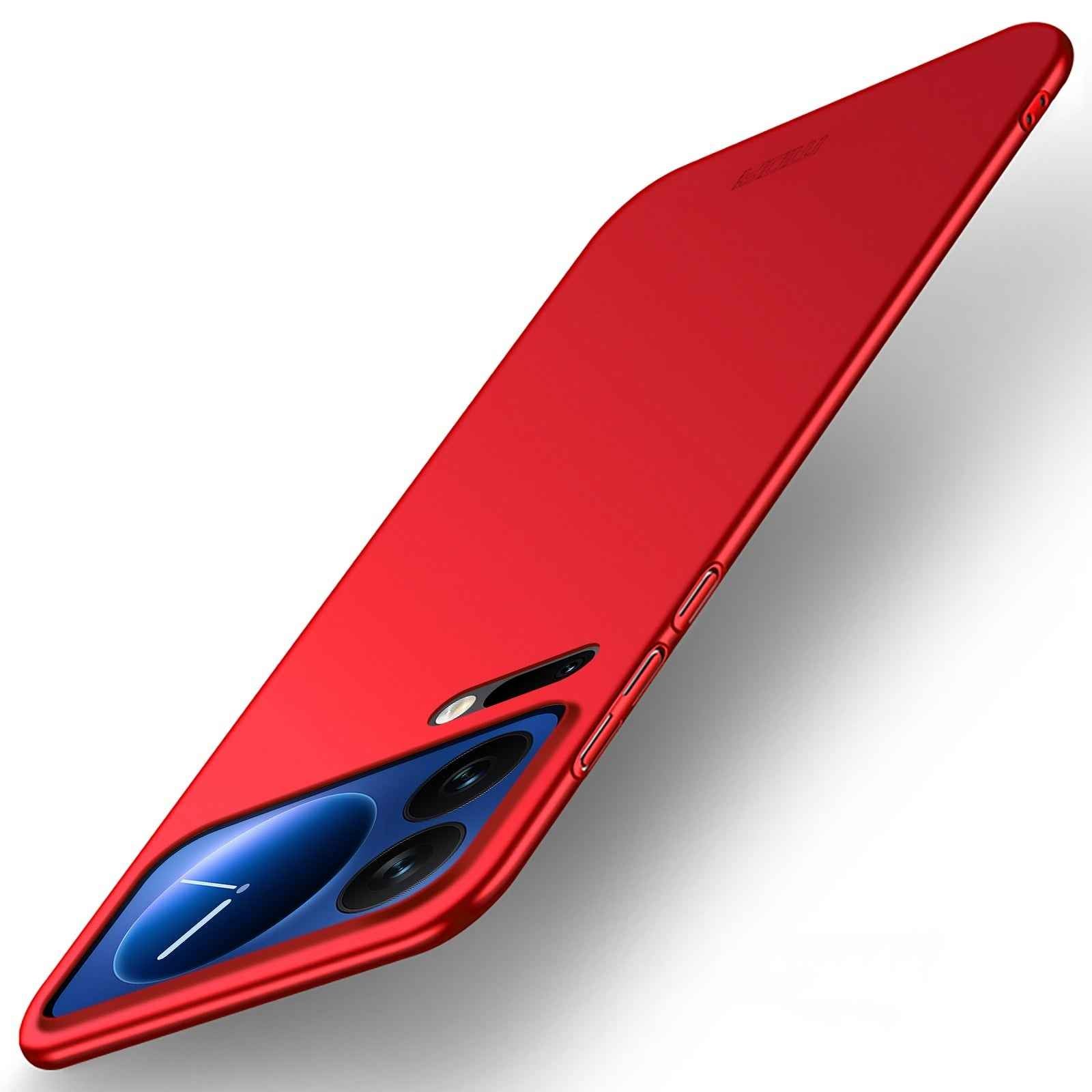 For Xiaomi 17 Pro Phone Case MOFI Shield Matte Series Ultra Slim PC Protective Cover - Red