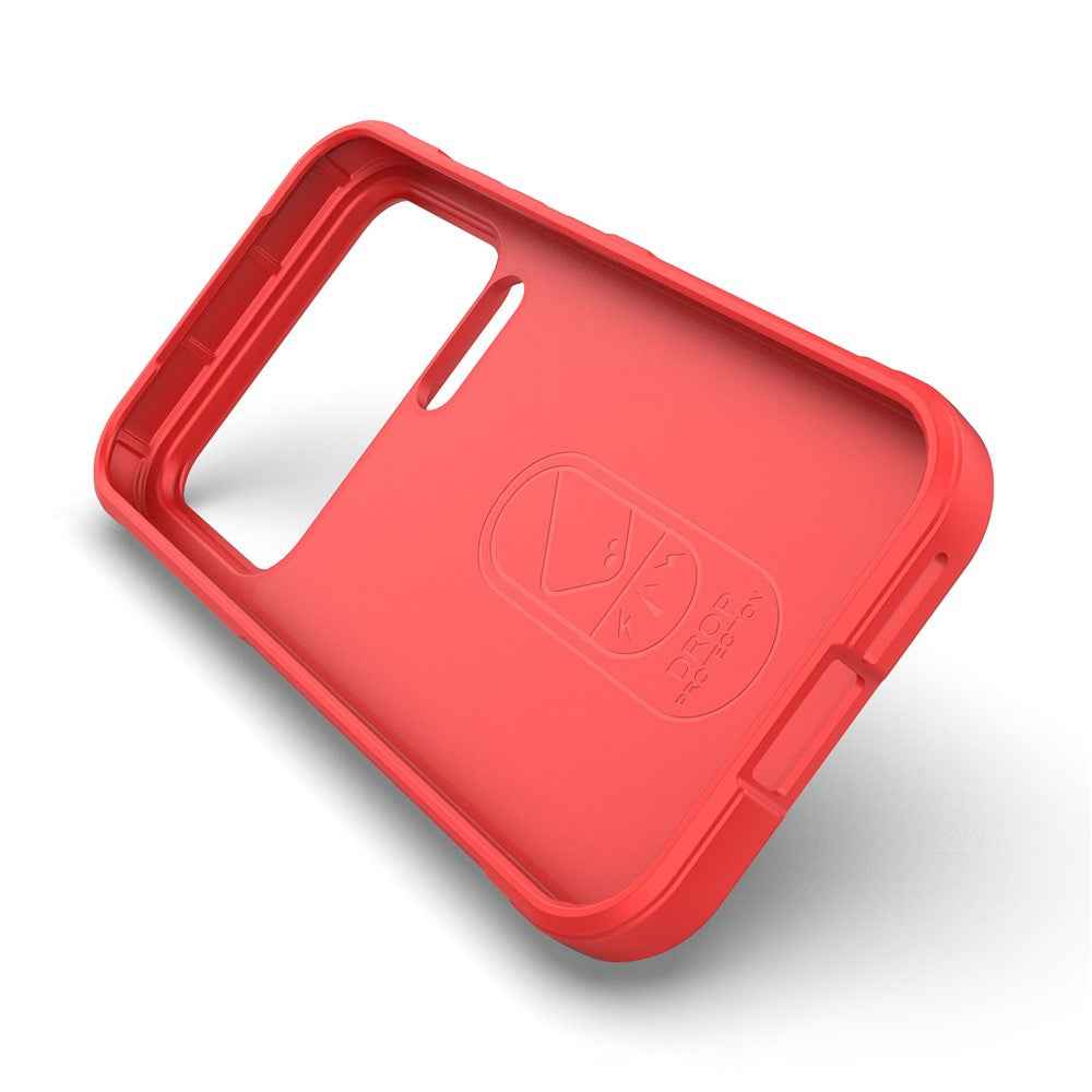 For Xiaomi 17 Pro Case Anti-Drop Soft TPU Rugged Phone Back Cover - Red