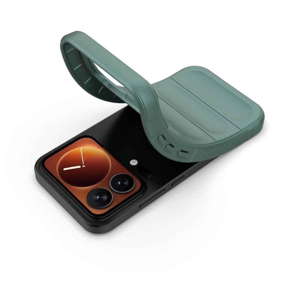For Xiaomi 17 Pro Case Anti-Drop Soft TPU Rugged Phone Back Cover - Green