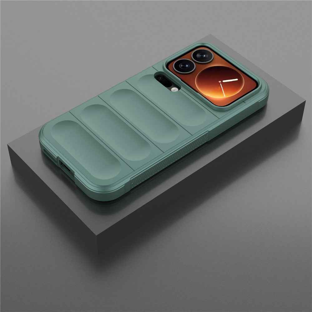 For Xiaomi 17 Pro Case Anti-Drop Soft TPU Rugged Phone Back Cover - Green