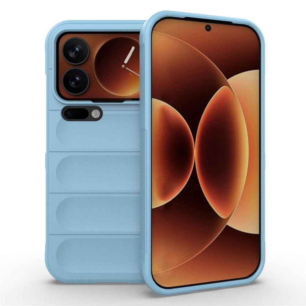 For Xiaomi 17 Pro Case Anti-Drop Soft TPU Rugged Phone Back Cover - Baby Blue