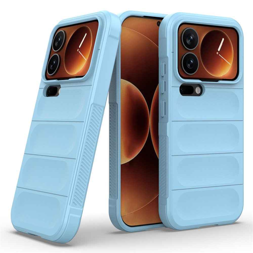For Xiaomi 17 Pro Case Anti-Drop Soft TPU Rugged Phone Back Cover - Baby Blue