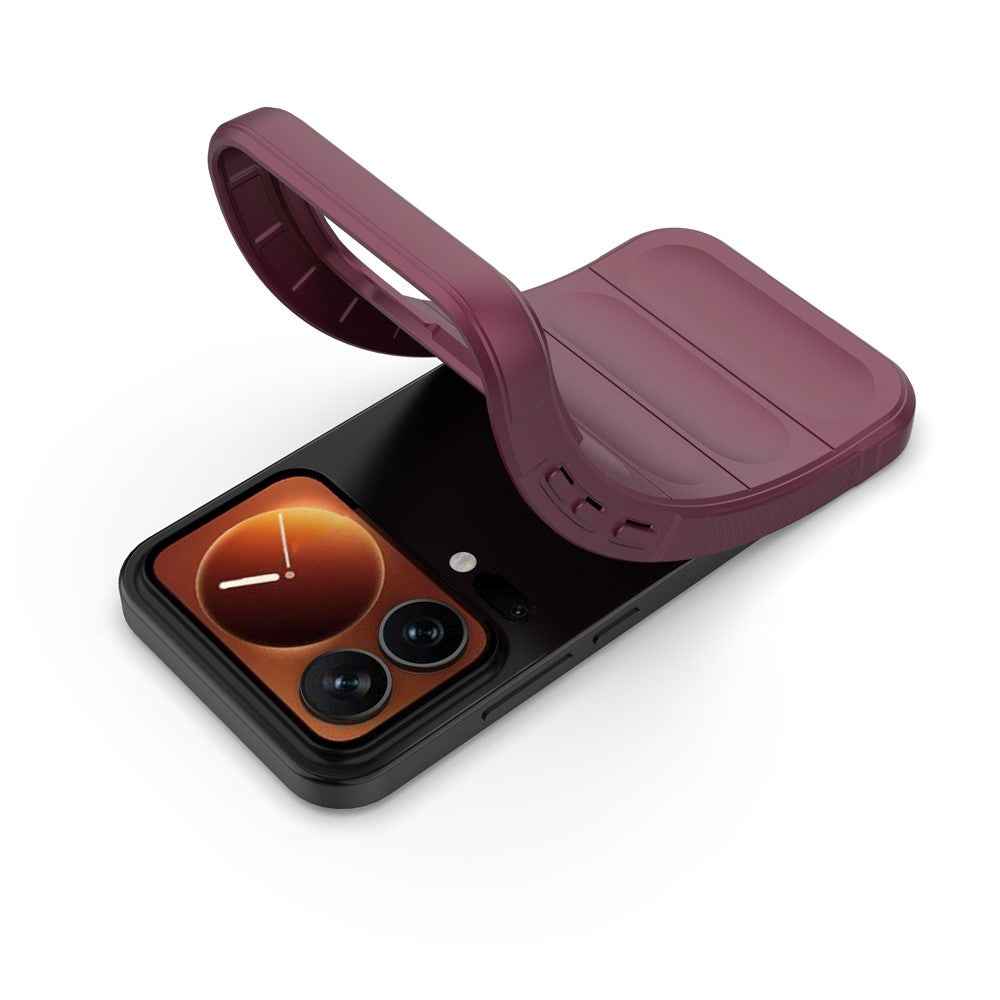 For Xiaomi 17 Pro Case Anti-Drop Soft TPU Rugged Phone Back Cover - Wine Red
