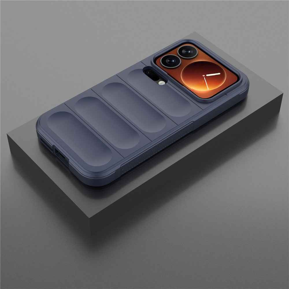 For Xiaomi 17 Pro Case Anti-Drop Soft TPU Rugged Phone Back Cover - Dark Blue