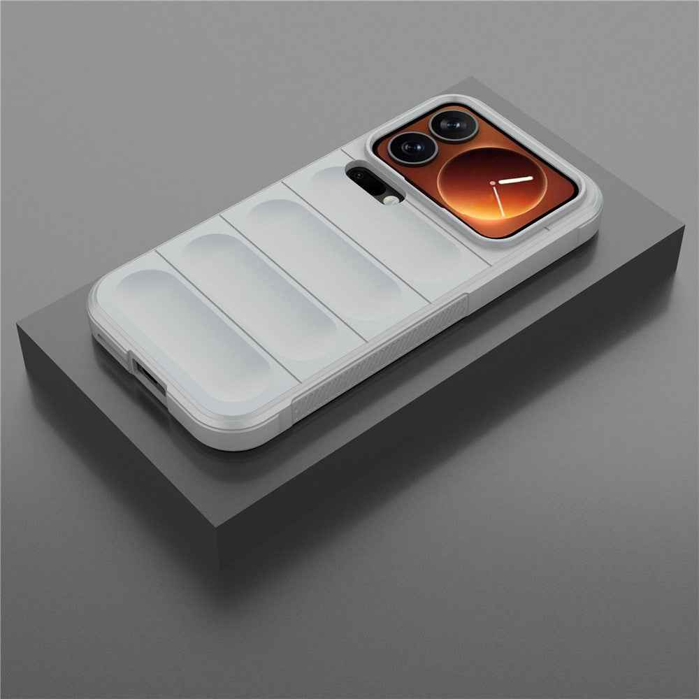 For Xiaomi 17 Pro Case Anti-Drop Soft TPU Rugged Phone Back Cover - Light Grey