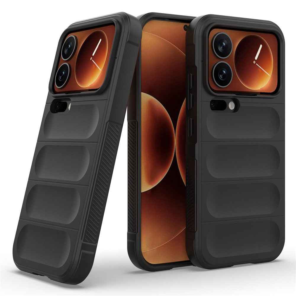 For Xiaomi 17 Pro Case Anti-Drop Soft TPU Rugged Phone Back Cover - Light Grey