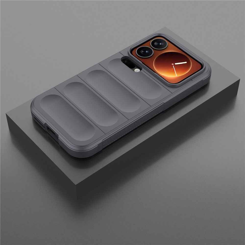 For Xiaomi 17 Pro Case Anti-Drop Soft TPU Rugged Phone Back Cover - Dark Grey