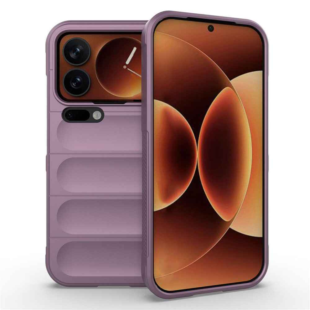 For Xiaomi 17 Pro Case Anti-Drop Soft TPU Rugged Phone Back Cover - Light Purple