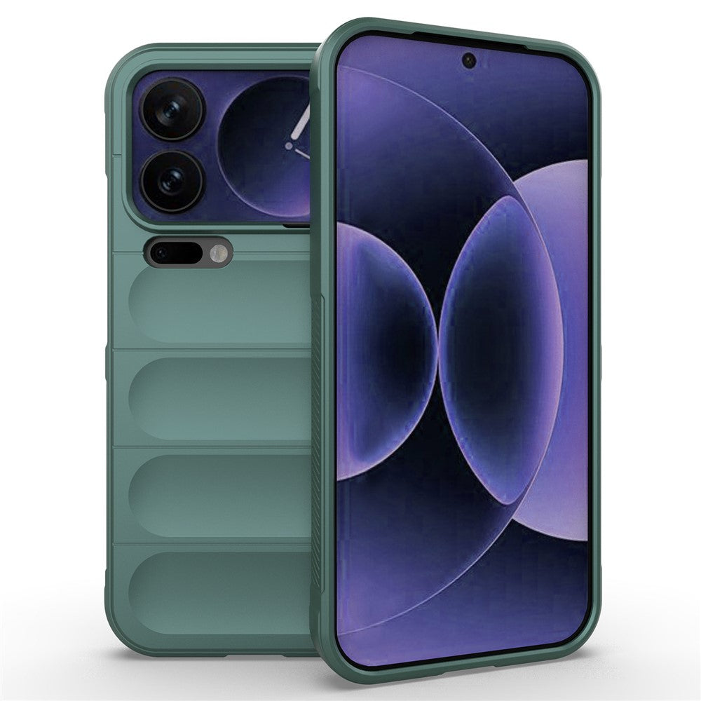 For Xiaomi 17 Pro Max Case Anti-Drop Soft TPU Rugged Phone Back Cover - Green