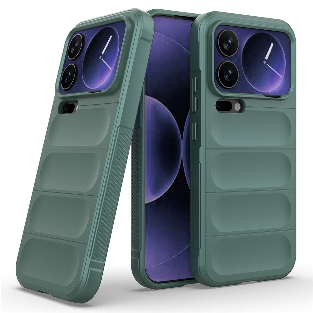 For Xiaomi 17 Pro Max Case Anti-Drop Soft TPU Rugged Phone Back Cover - Green