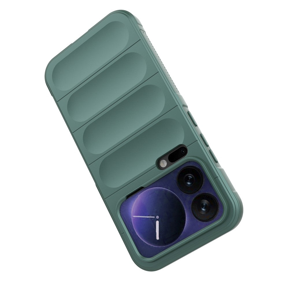 For Xiaomi 17 Pro Max Case Anti-Drop Soft TPU Rugged Phone Back Cover - Green