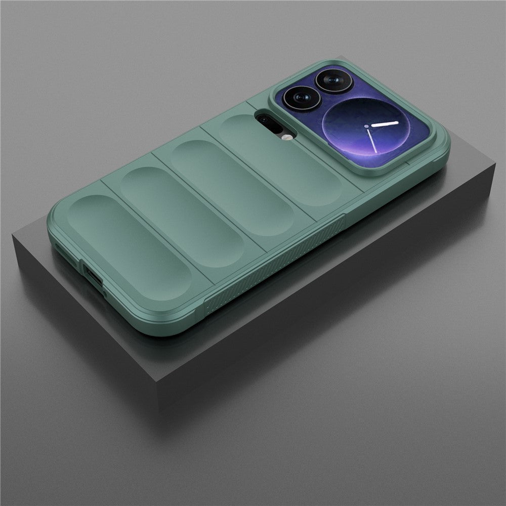 For Xiaomi 17 Pro Max Case Anti-Drop Soft TPU Rugged Phone Back Cover - Green