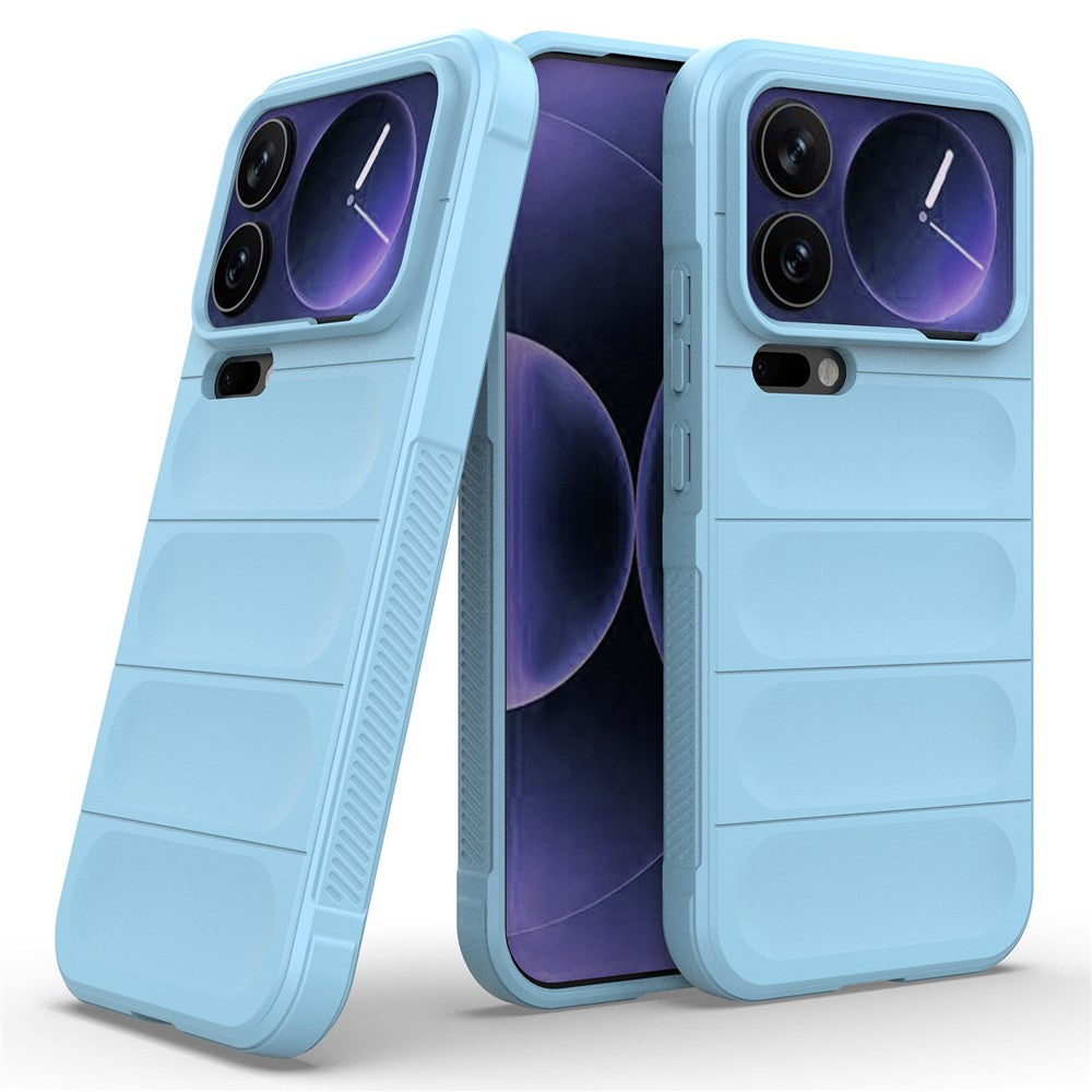 For Xiaomi 17 Pro Max Case Anti-Drop Soft TPU Rugged Phone Back Cover - Baby Blue