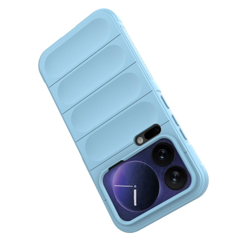 For Xiaomi 17 Pro Max Case Anti-Drop Soft TPU Rugged Phone Back Cover - Baby Blue