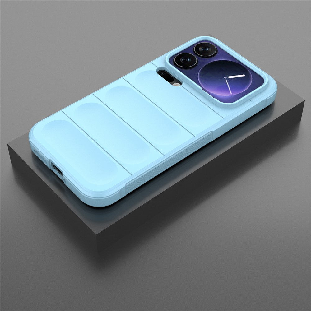 For Xiaomi 17 Pro Max Case Anti-Drop Soft TPU Rugged Phone Back Cover - Baby Blue