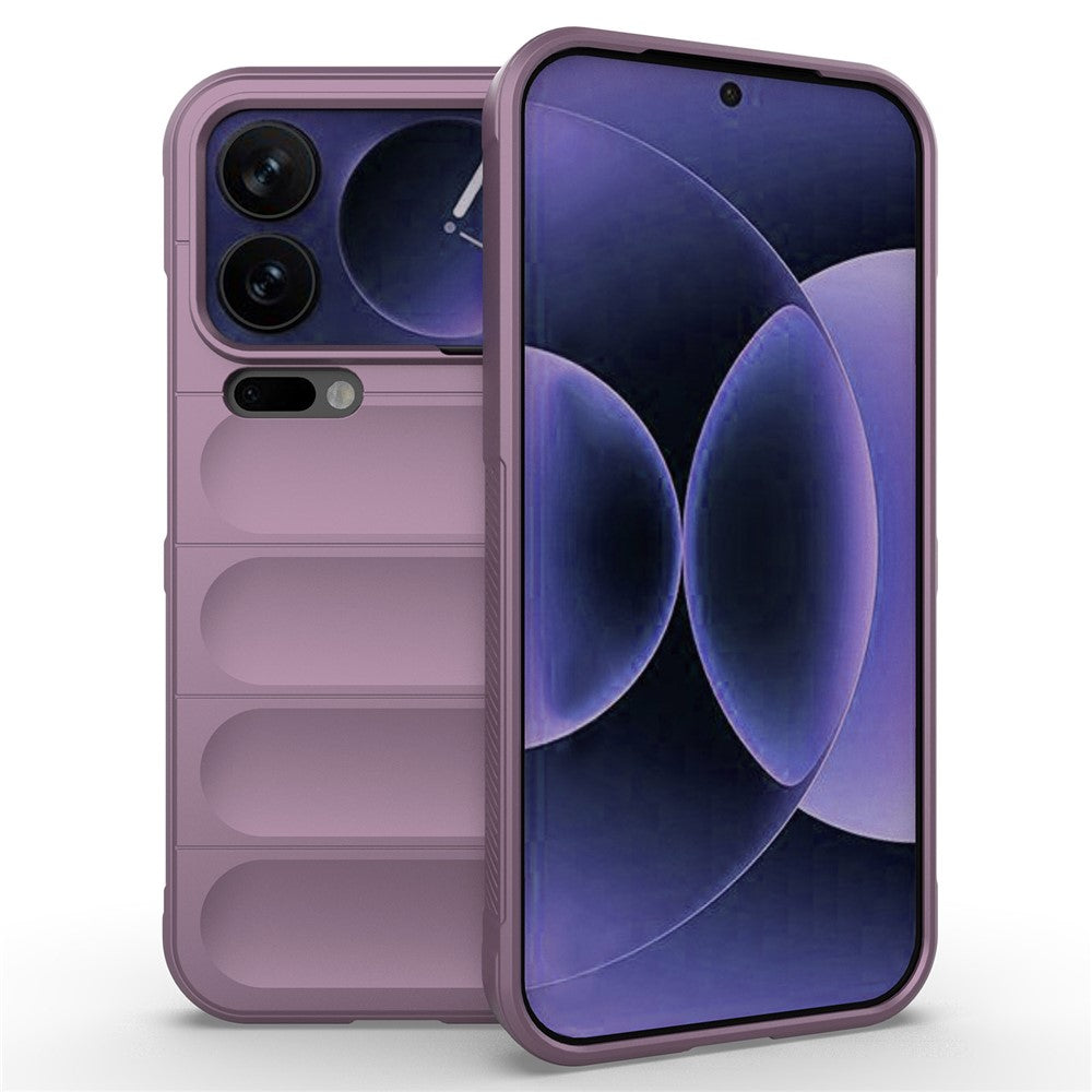 For Xiaomi 17 Pro Max Case Anti-Drop Soft TPU Rugged Phone Back Cover - Light Purple