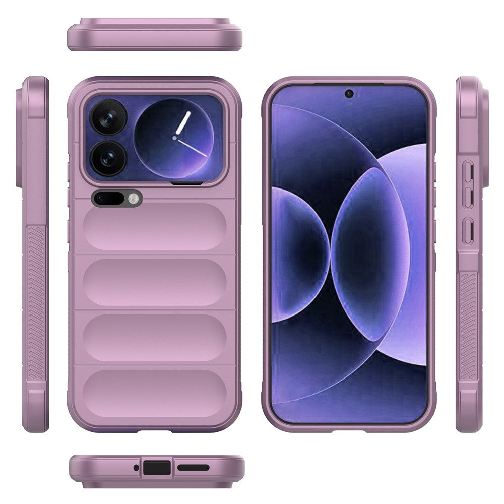 For Xiaomi 17 Pro Max Case Anti-Drop Soft TPU Rugged Phone Back Cover - Light Purple