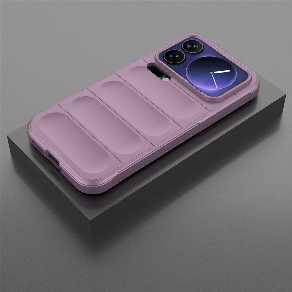 For Xiaomi 17 Pro Max Case Anti-Drop Soft TPU Rugged Phone Back Cover - Light Purple