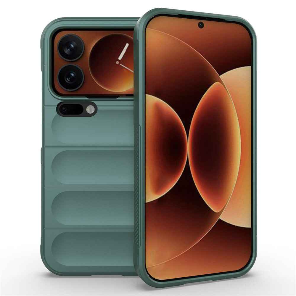 AMORUS For Xiaomi 17 Pro Case Shockproof Soft TPU Rugged Phone Back Cover - Green