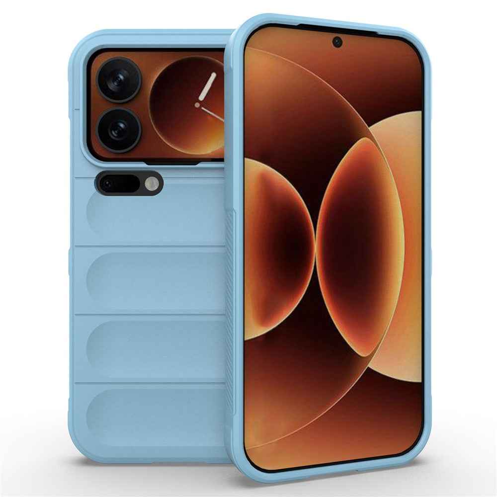 AMORUS For Xiaomi 17 Pro Case Shockproof Soft TPU Rugged Phone Back Cover - Baby Blue