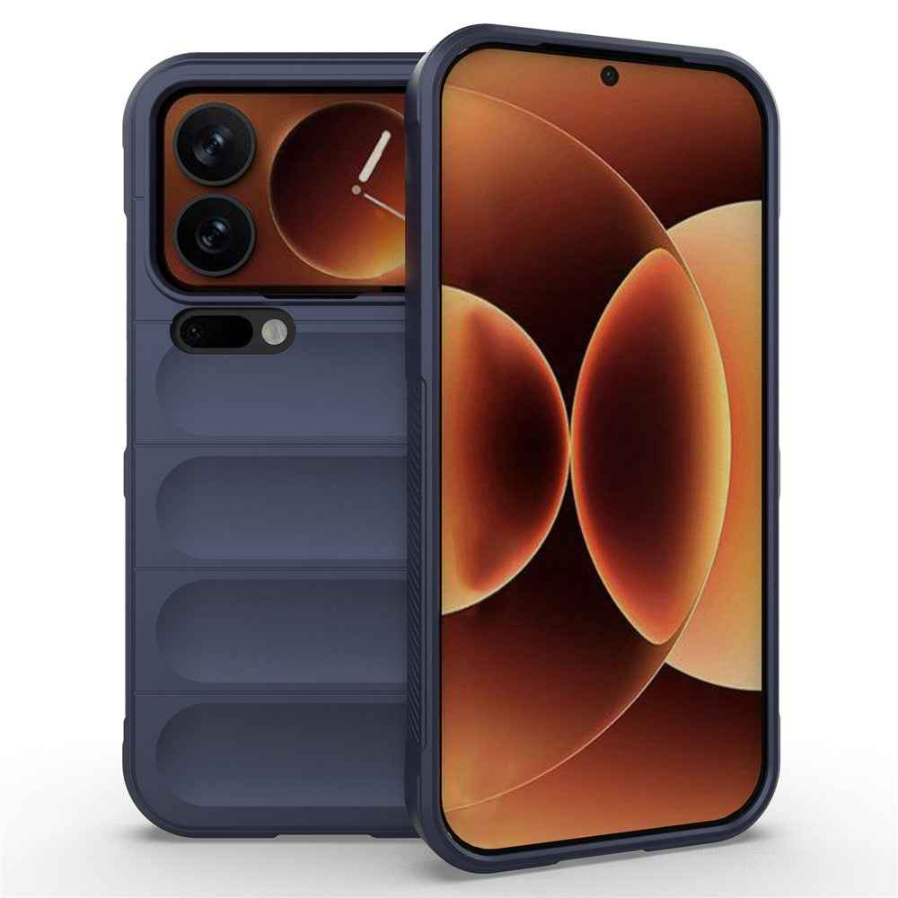 AMORUS For Xiaomi 17 Pro Case Shockproof Soft TPU Rugged Phone Back Cover - Dark Blue