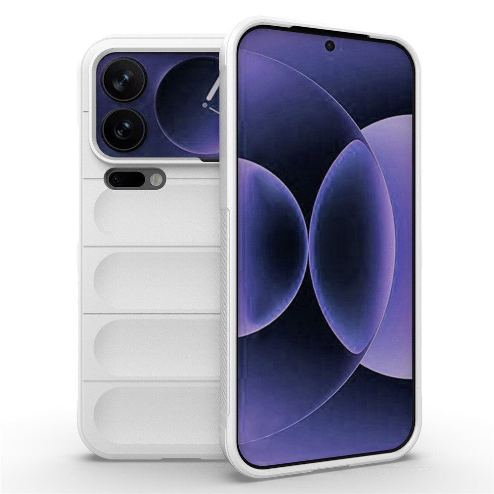 AMORUS For Xiaomi 17 Pro Max Case Shockproof Soft TPU Rugged Phone Back Cover - White