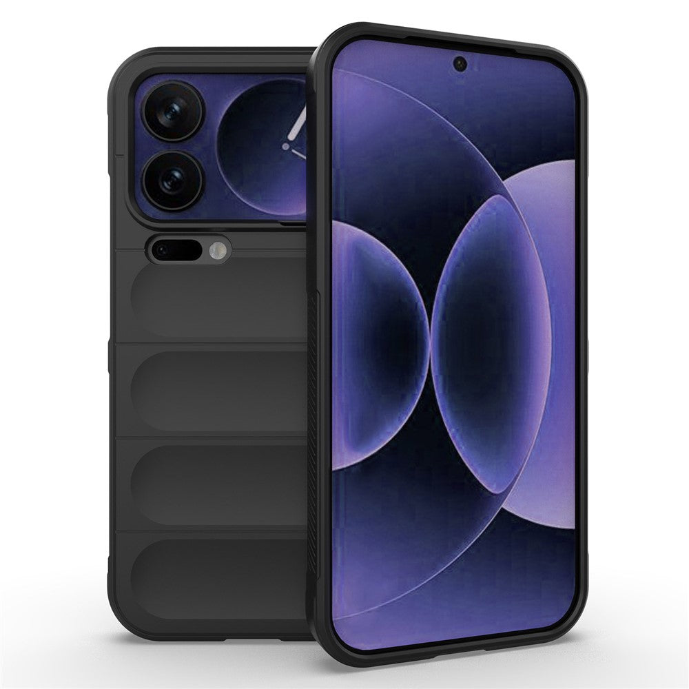 AMORUS For Xiaomi 17 Pro Max Case Shockproof Soft TPU Rugged Phone Back Cover - Black