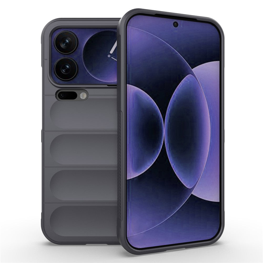 AMORUS For Xiaomi 17 Pro Max Case Shockproof Soft TPU Rugged Phone Back Cover - Dark Grey